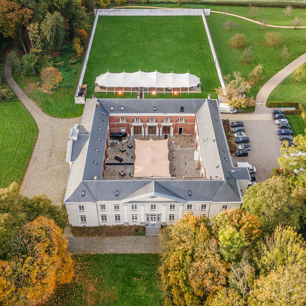 T’Rest — Kasteel Ter Rijst vanuit de lucht